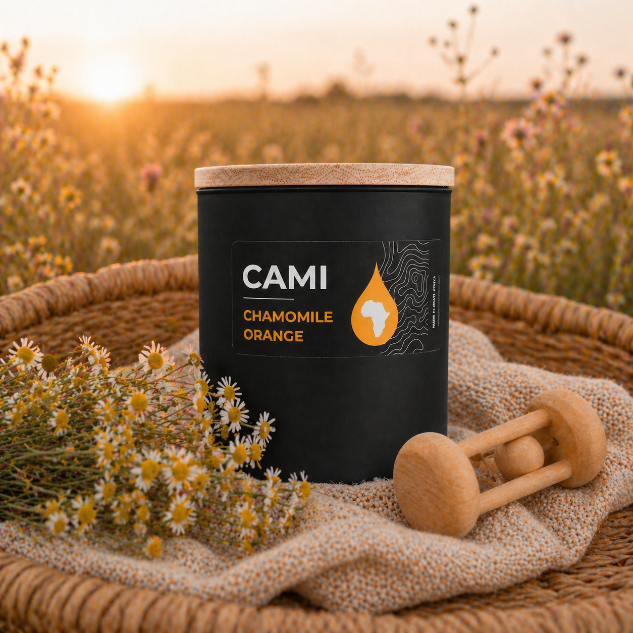 CAMI - Chamomile & Orange with rattle