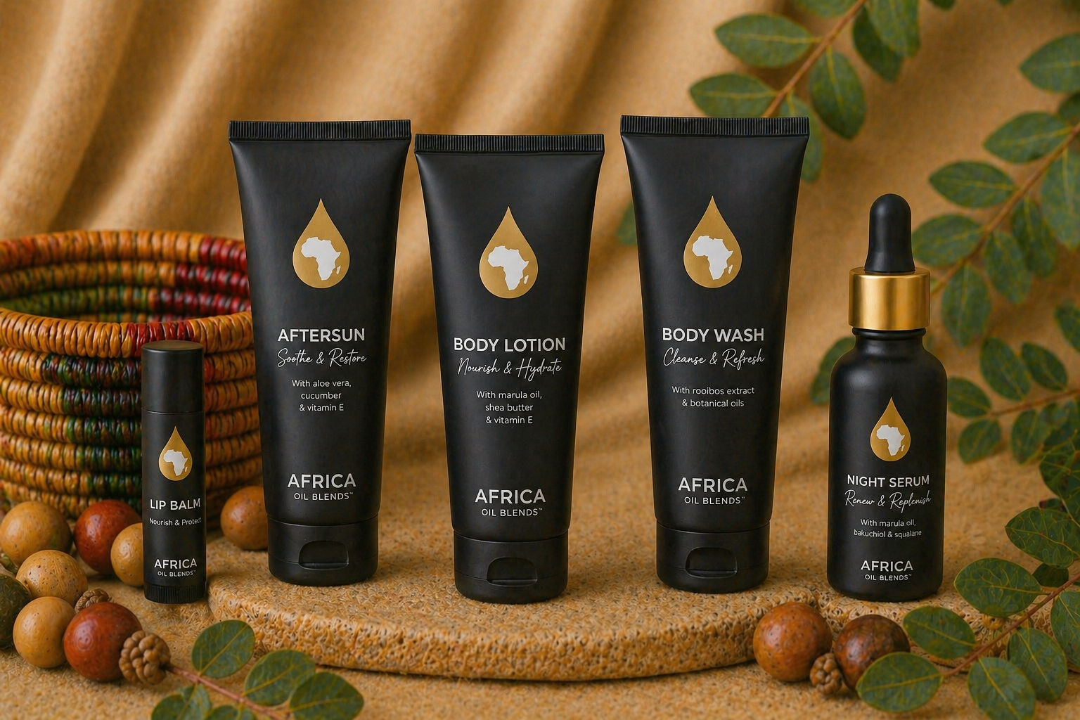 Skincare products demo